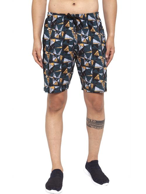 men printed cotton bermudas shorts - 20501591 - Very Small Image - 1