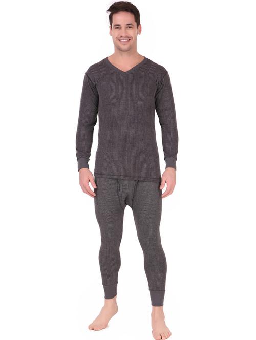 men wool thermal top bottom set - 20501870 - Very Small Image - 1
