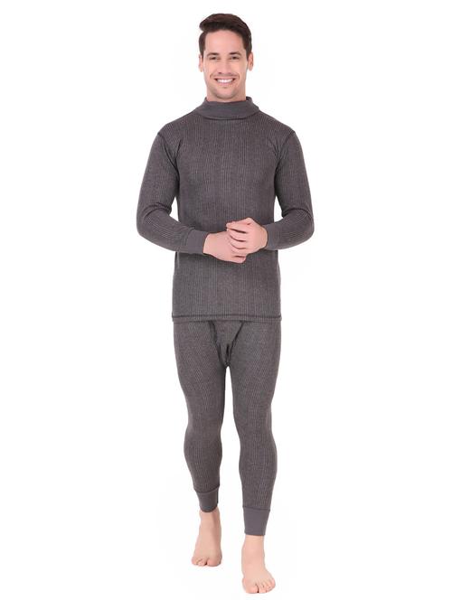 men wool thermal top bottom set - 20501876 - Very Small Image - 1