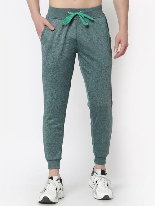 men green solid mid rise jogger - 20502170 - Very Small Image - 1