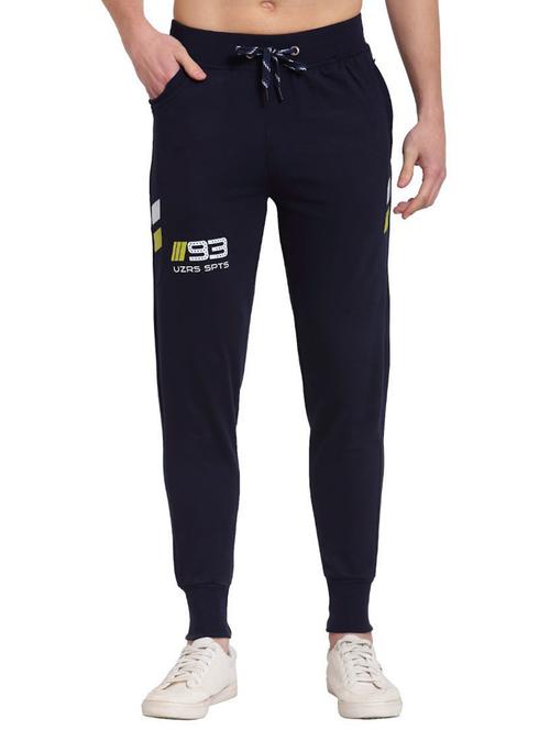 navy blue cotton joggers track pant - 20502265 - Very Small Image - 1