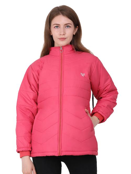 pink long sleeve bomber jacket - 20503891 - Very Small Image - 1