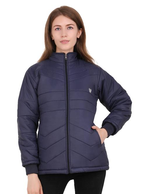 navy blue long sleeve bomber jacket - 20503892 - Very Small Image - 1
