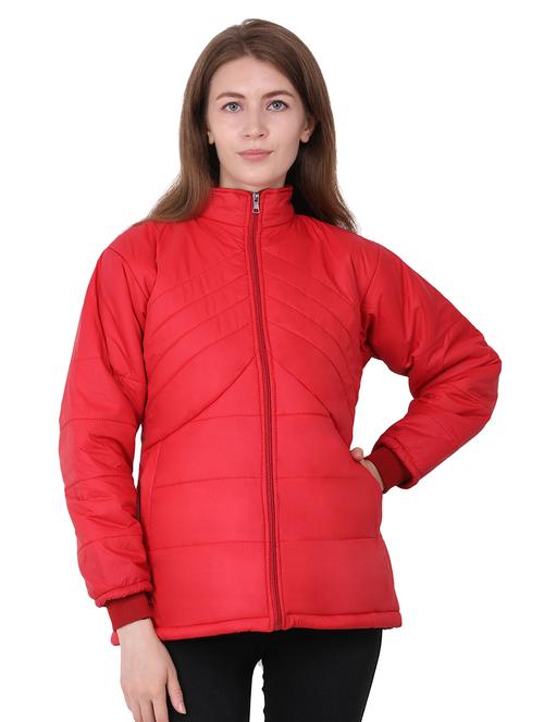 red long sleeve bomber jacket - 20503895 - Very Small Image - 1
