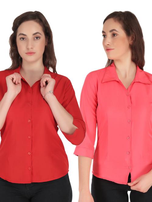 pack of 2 solid shirt - 20505318 - Very Small Image - 1