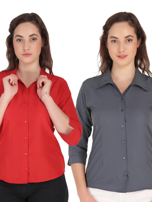pack of 2 solid shirt - 20505322 - Very Small Image - 1