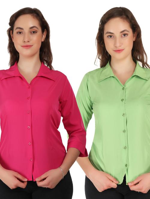 pack of 2 solid shirt - 20505327 - Very Small Image - 1