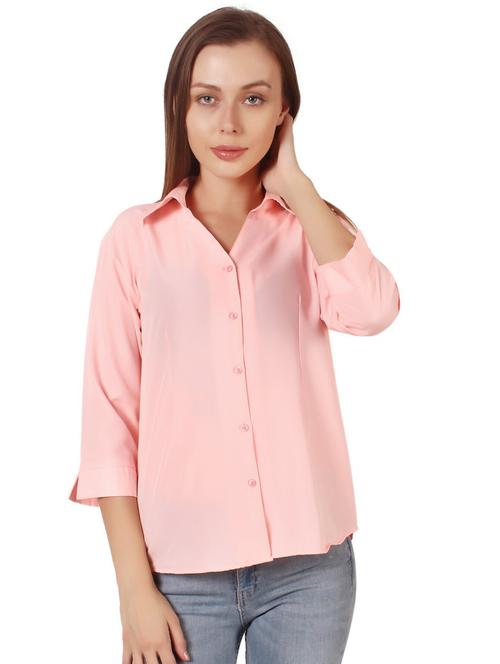 women rosewater crepe regular shirt - 20505689 - Very Small Image - 1
