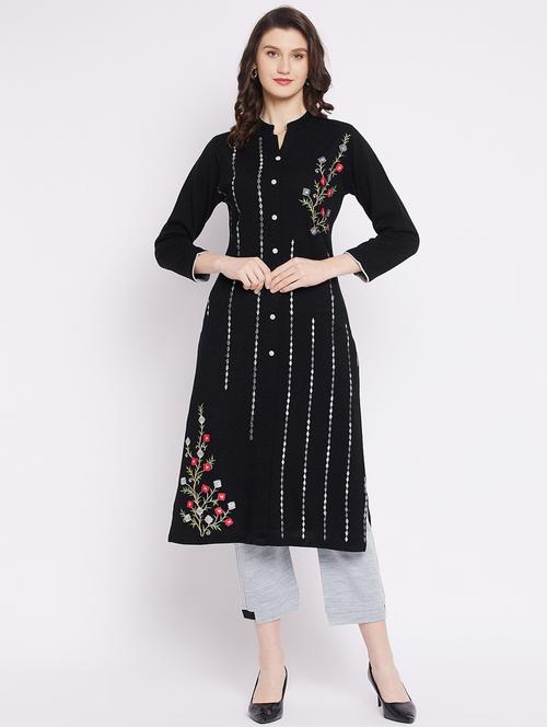 embroidered kurta pant set - 20506664 - Very Small Image - 1