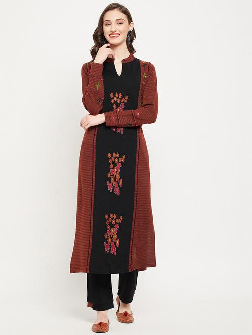 embroidered kurta pant set - 20506731 - Very Small Image - 1