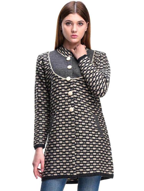 women multi colored wool blend cardigan - 20506867 - Very Small Image - 1