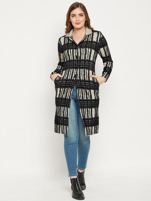 women multi colored wool blend cardigan - 20507241 - Very Small Image - 1