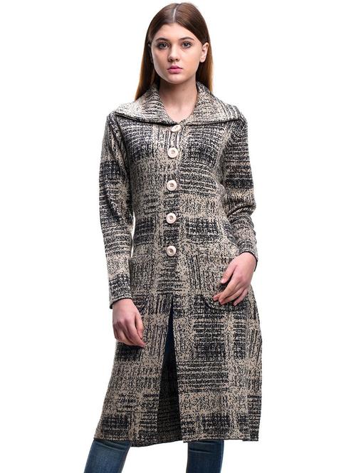 women multi colored wool blend cardigan - 20507364 - Very Small Image - 1