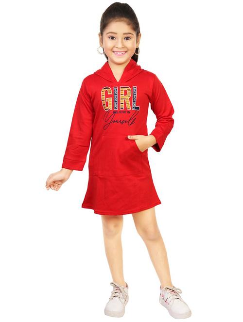 girls hooded long sleeves dress - 20507945 - Very Small Image - 1