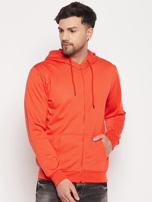 orange cotton hood neck sweatshirt - 20508433 - Very Small Image - 1