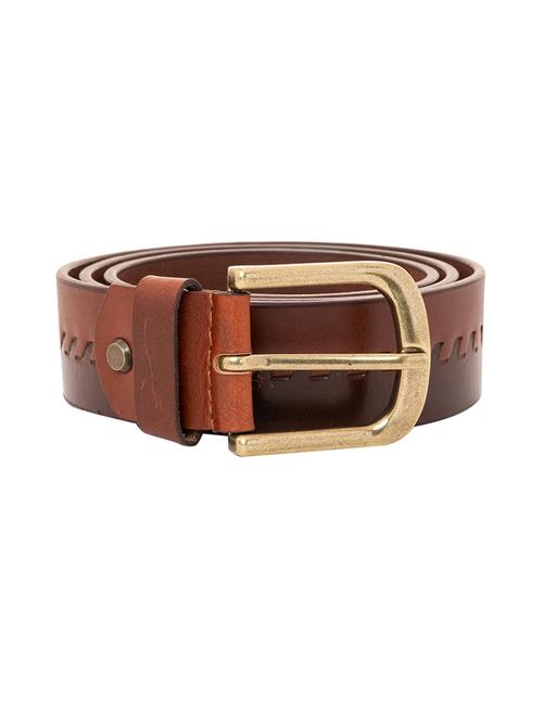 brown leather belt - 20509003 - Very Small Image - 1