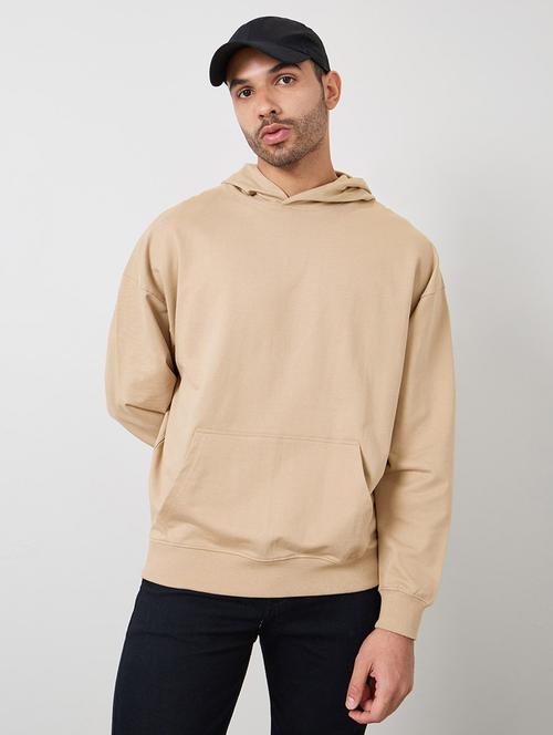 men beige cotton regular sweatshirt - 20509359 - Very Small Image - 1