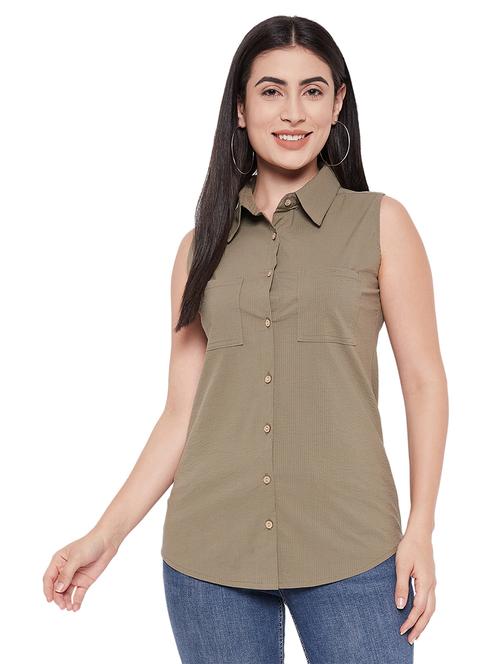 women solid shirt - 20511216 - Very Small Image - 1