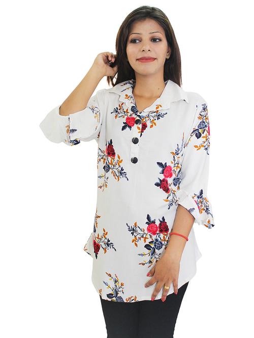 women floral printed casual top - 20512407 - Very Small Image - 1