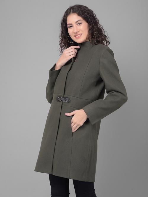 grey solids full sleeves overcoat - 20512722 - Very Small Image - 1