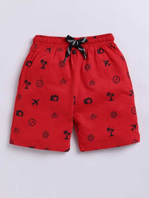 kids quirky print cotton shorts - 20512763 - Very Small Image - 1