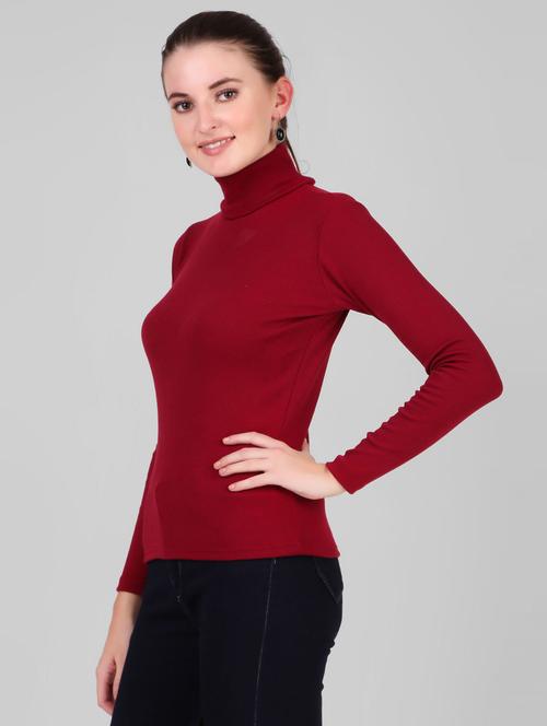 maroon cotton blend sweatshirt - 20517394 - Very Small Image - 1