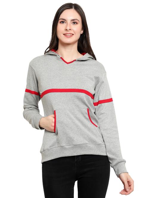 grey fleece sweatshirt - 20517531 - Very Small Image - 1