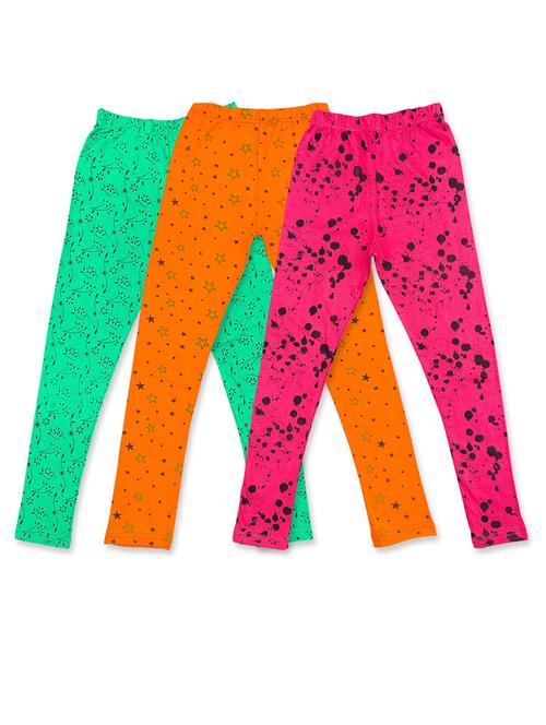 girls pack of 3 cotton legging - 20519258 - Very Small Image - 1