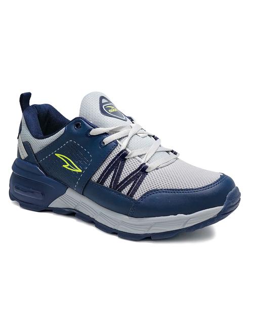 men color block navy blue lace up sport shoe - 20519536 - Very Small Image - 1