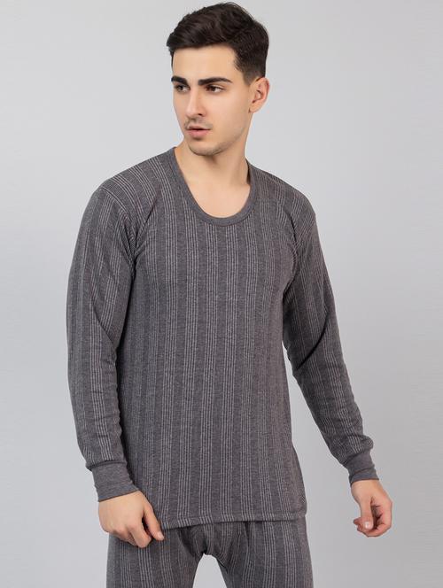 grey cotton thermal top - 20519738 - Very Small Image - 1
