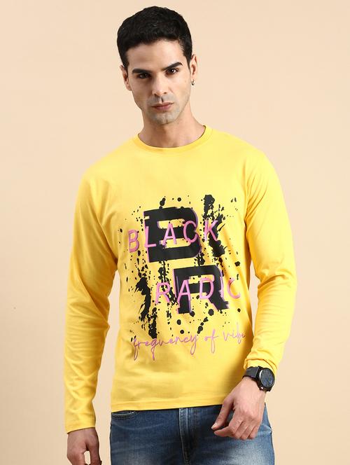 men round neck front print t-shirt - 20520462 - Very Small Image - 1
