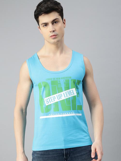 men front graphic printed sleeveless t-shirt - 20520725 - Very Small Image - 1