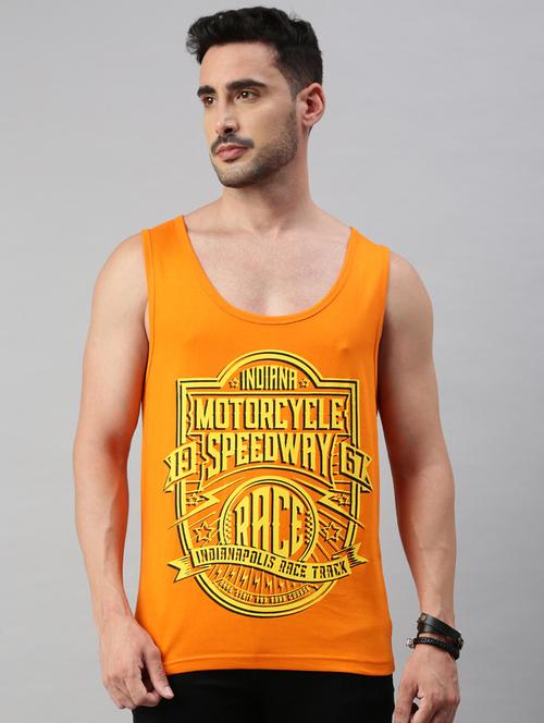 men front graphic printed sleeveless t-shirt - 20520754 - Very Small Image - 1