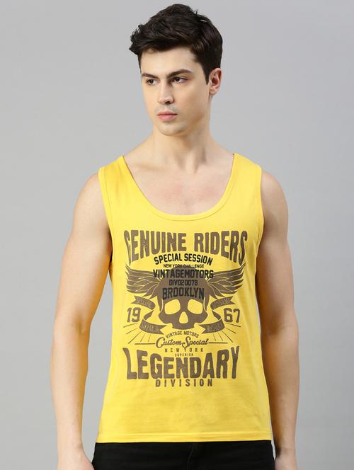 men front graphic printed sleeveless t-shirt - 20520808 - Very Small Image - 1