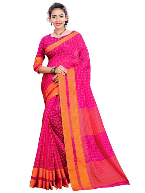 women's self design pink colored saree - 20521804 - Very Small Image - 1