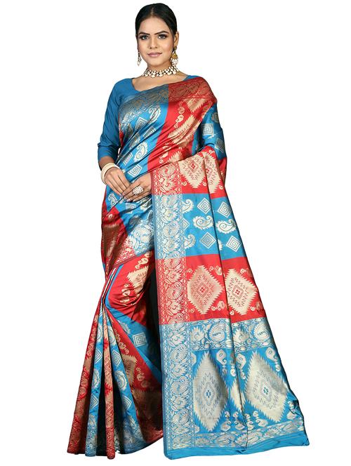 women's banarasi saree - 20521852 - Very Small Image - 1