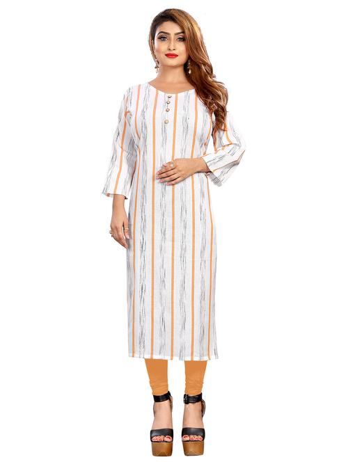 women striped straight kurta - 20521925 - Very Small Image - 1