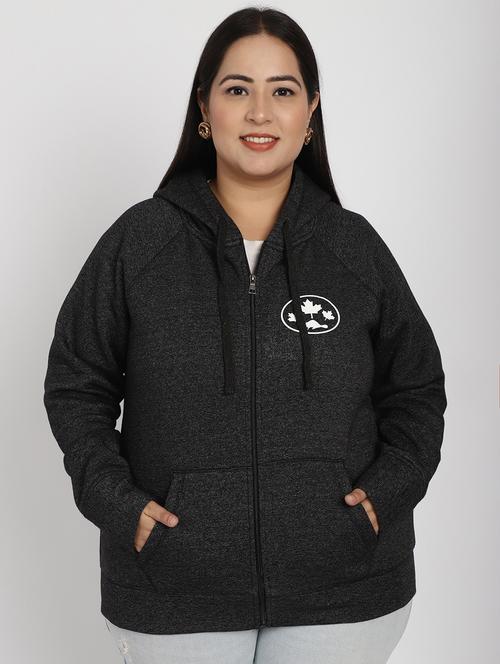 black cotton sweatshirt - 20522293 - Very Small Image - 1