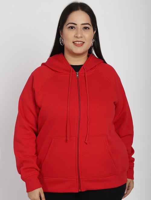 red cotton plain sweatshirt - 20522306 - Very Small Image - 1