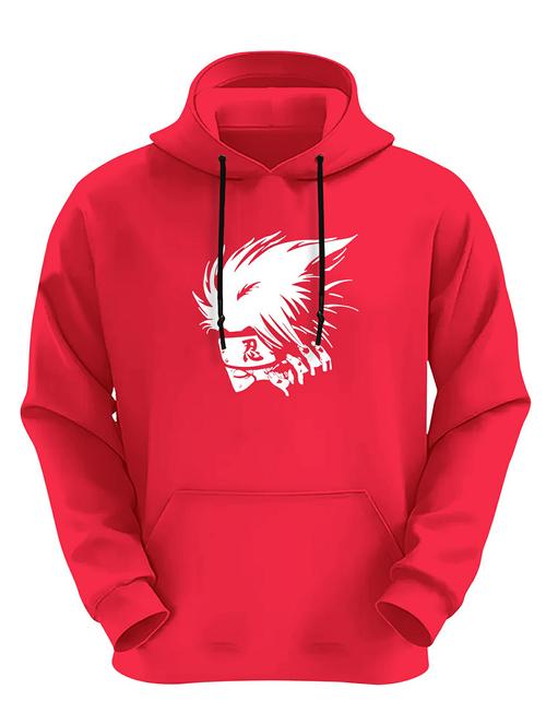 red fleece chest print sweatshirt - 20522768 - Very Small Image - 1