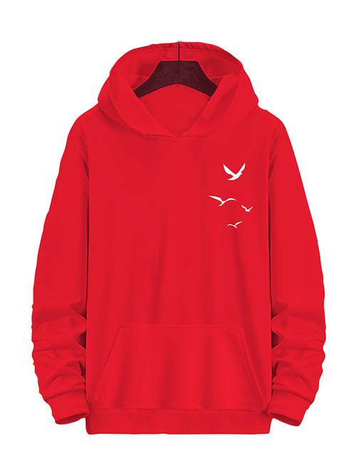 red fleece plain sweatshirt - 20524647 - Very Small Image - 1