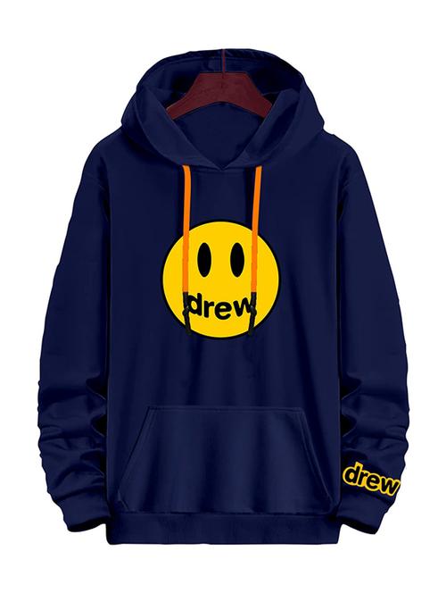 men chest print hooded sweatshirt - 20525033 - Very Small Image - 1