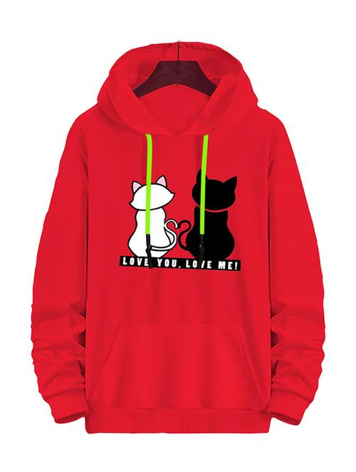 men graphic print hooded sweatshirt - 20525323 - Very Small Image - 1