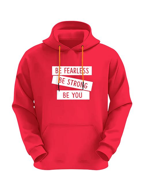 men red fleece regular sweatshirt - 20525967 - Very Small Image - 1