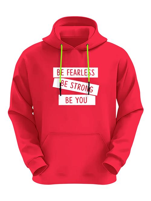 men red fleece regular sweatshirt - 20526156 - Very Small Image - 1