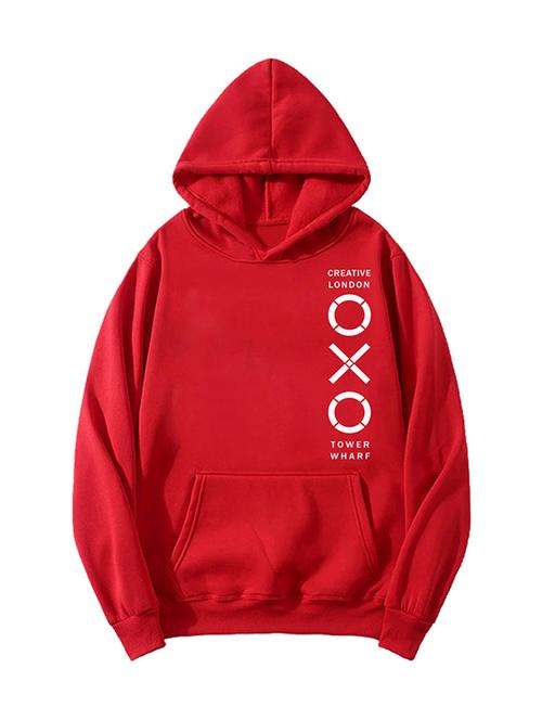 men red fleece regular sweatshirt - 20529238 - Very Small Image - 1