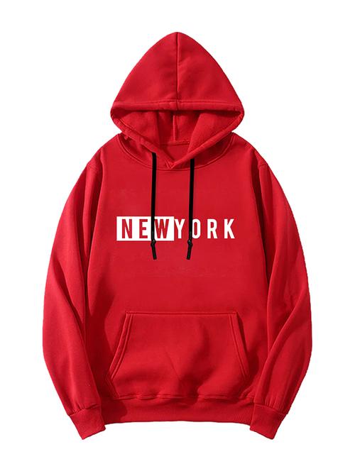 men chest print hooded sweatshirt - 20529822 - Very Small Image - 1