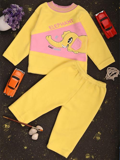 kids front character detailed top & pyjama set - 20534486 - Very Small Image - 1