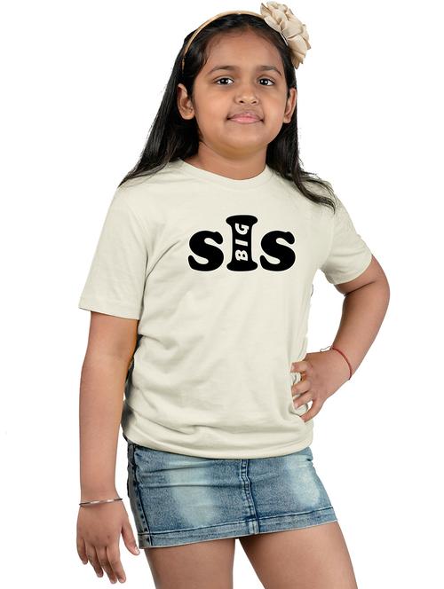 girls off white chest typography tee - 20536032 - Very Small Image - 1