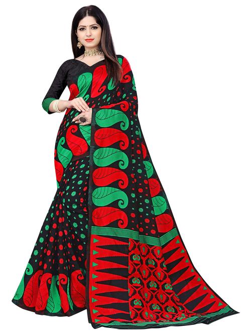 women's self design multi colored saree with blouse - 20536926 - Very Small Image - 1